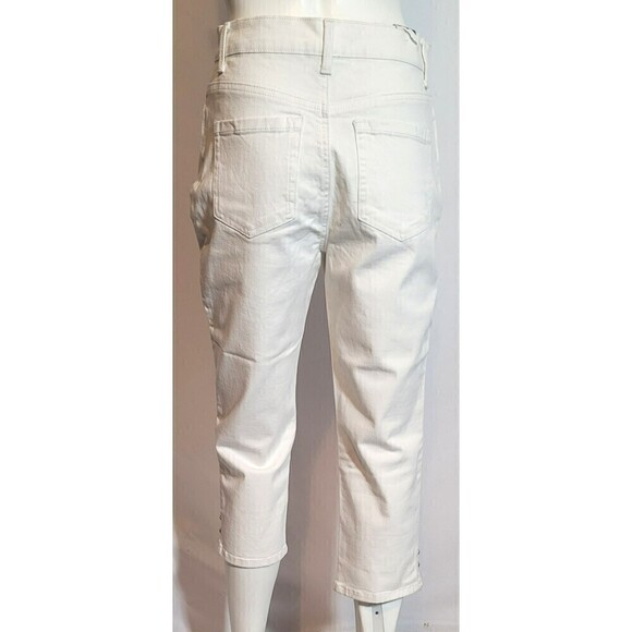 NWT Gloria Vanderbilt Amanda Capri Jean Classic White Stretch Denim - Size 4 - Picture 5 of 14
